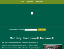 Tablet Screenshot of mattjudy.com